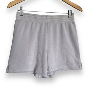Aritzia TNA AIRY Fleece Mid Thigh Lounge Shorts Light Purple Women’s Size Small